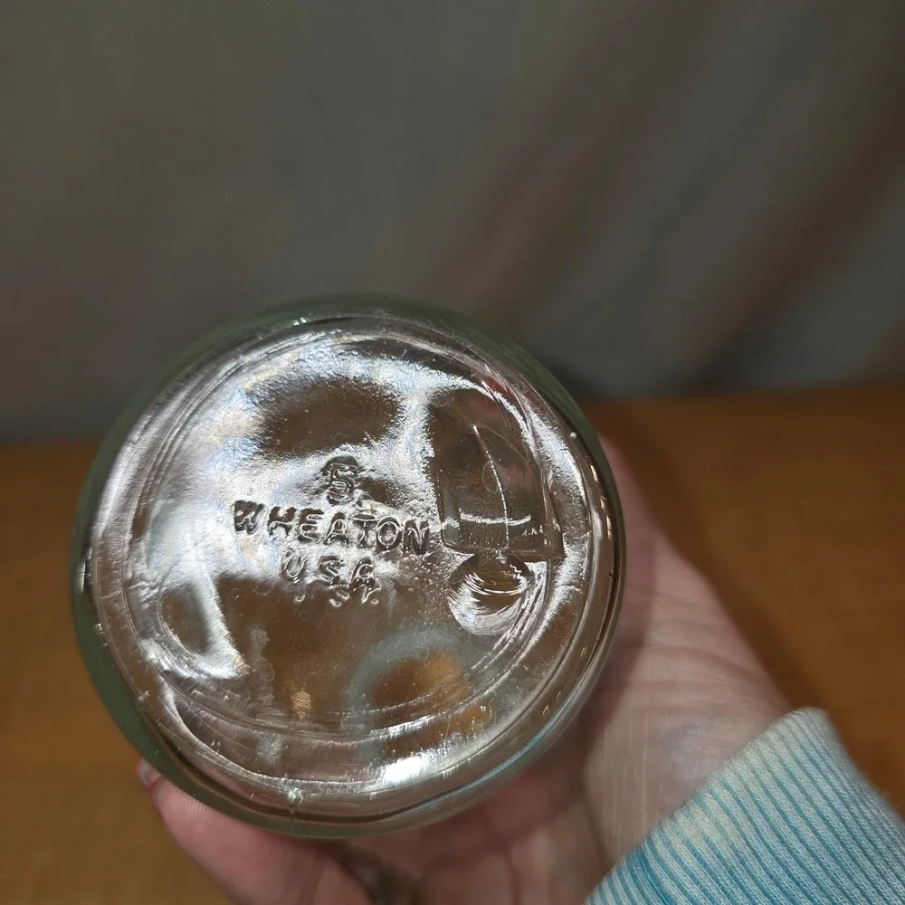 Vintage Wheaton‎ Glass Vitro Bottle with Stopper ~6